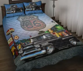 1959 Chevy Apache Pickup Truck Route 66 Quilt Set