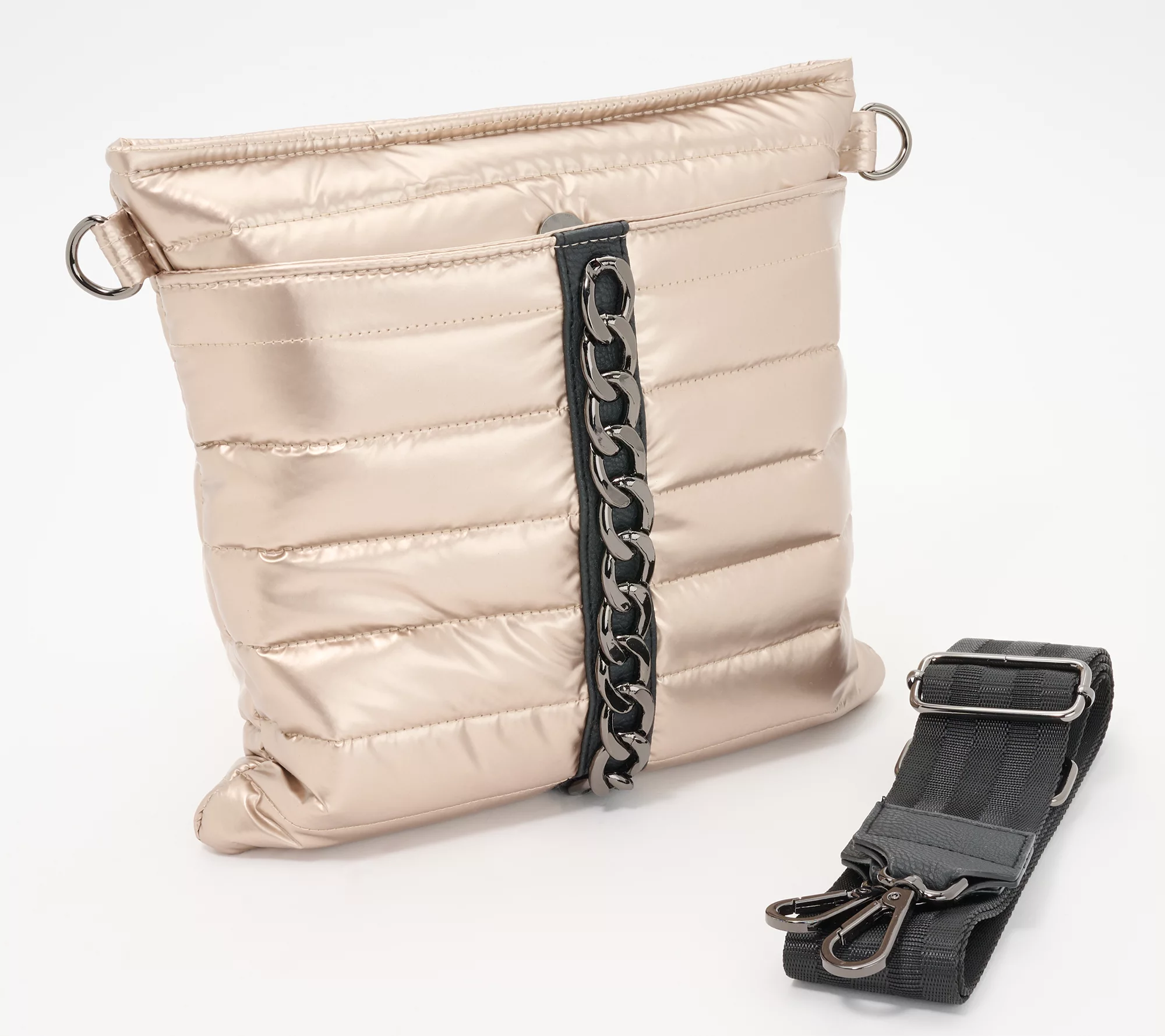 "As Is" Think Royln Milano Crossbody with Chain Detail