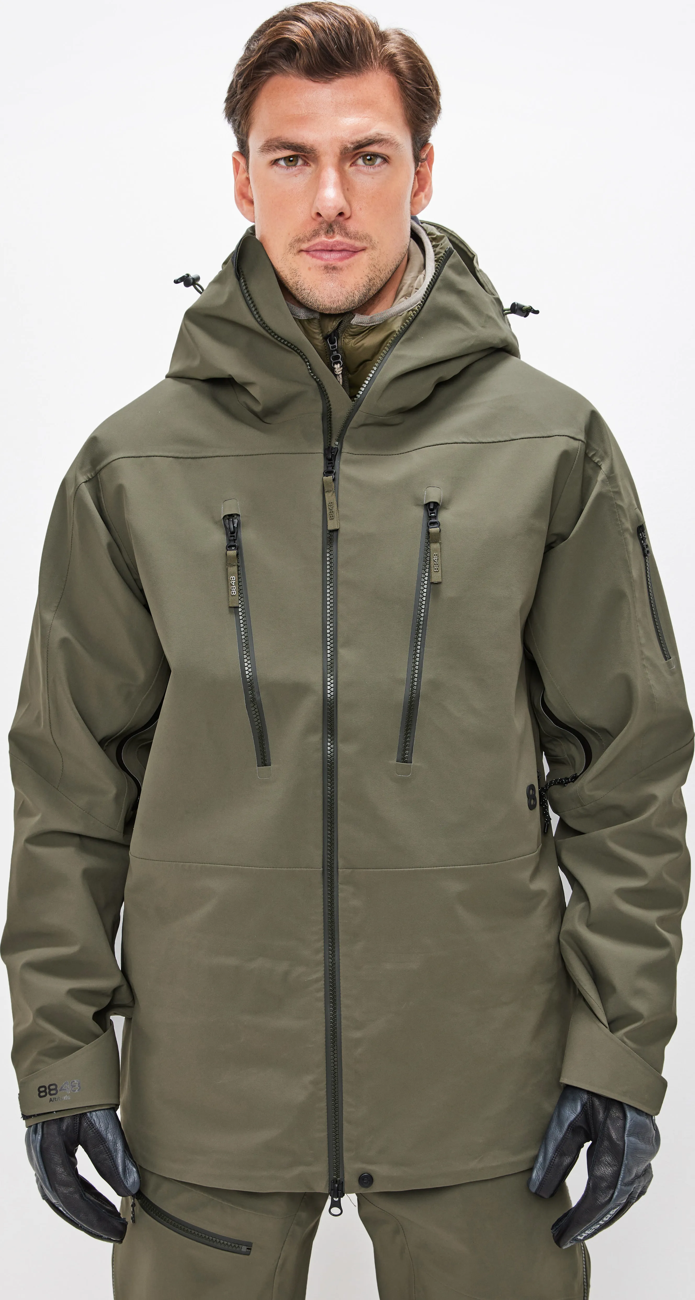 8848 Altitude Men's Gansu 4.0 Shell Jacket Army Green | Buy 8848 Altitude Men's Gansu 4.0 Shell Jacket Army Green here