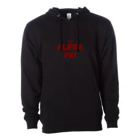 #Alpha Phi Hoodie, Bubble Print Design