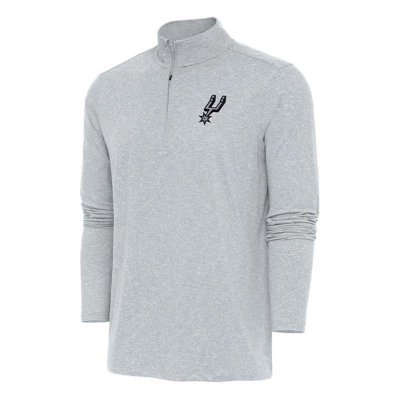 Antigua San Antonio Spurs Hunk 1/4 Zip Pullover Long Sleeve 1/4 Zip