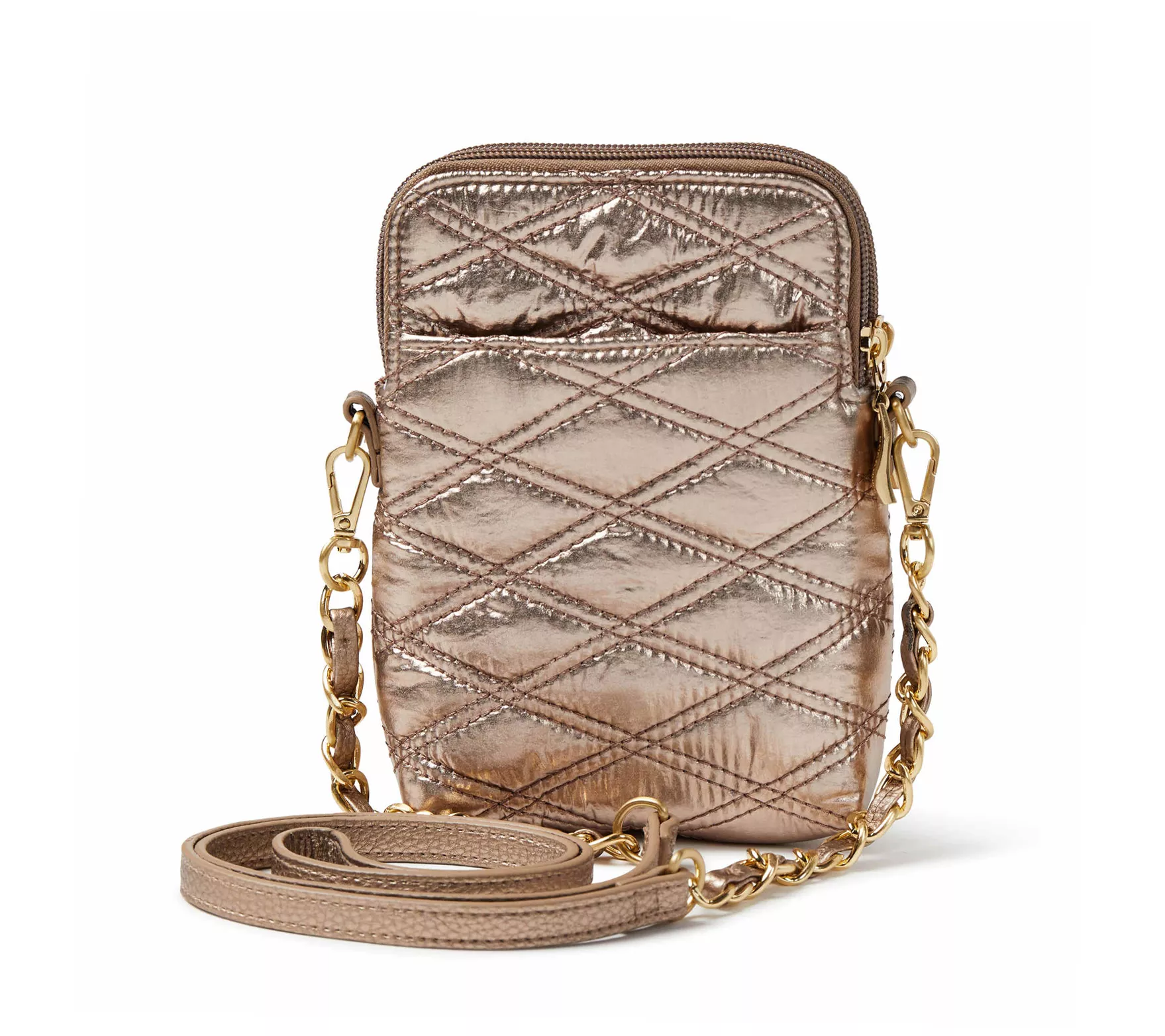 Baggallini Quilted Take Two Bryant Crossbody w/ Chain Strap