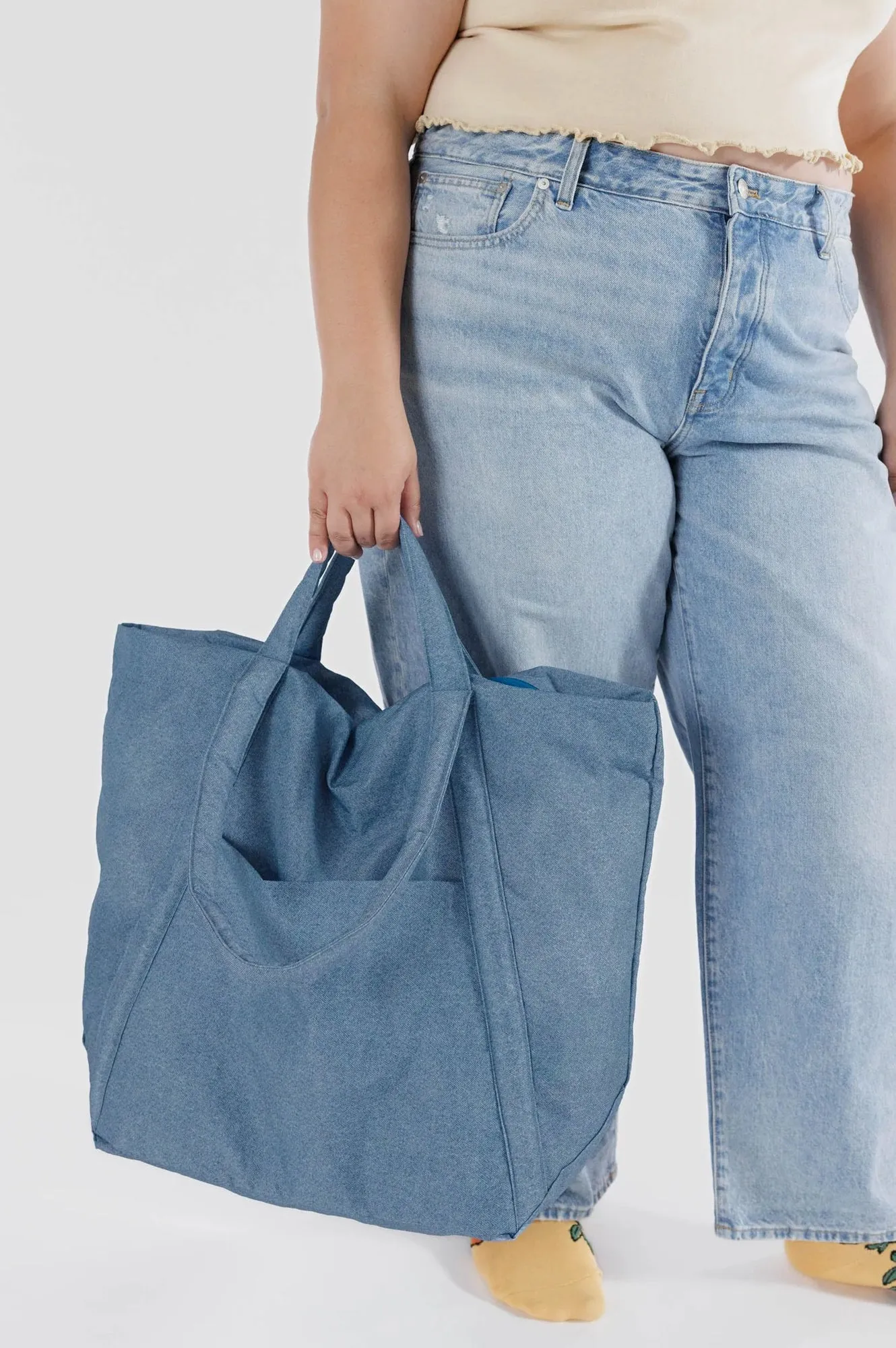 Baggu Travel Cloud Digital Denim Bag