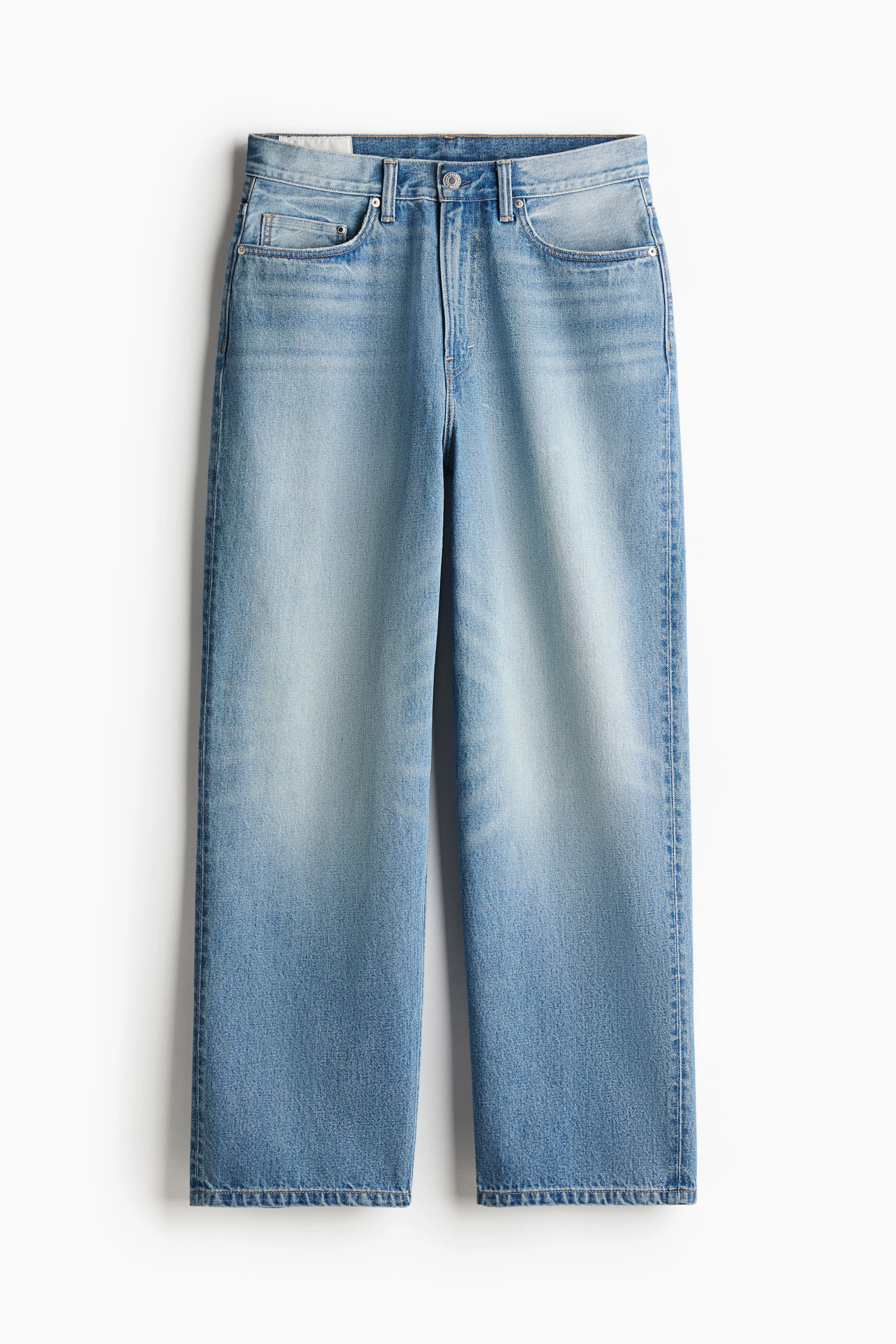 Baggy Jeans - Regular waist - Long - Denim blue - Men | H&M GB