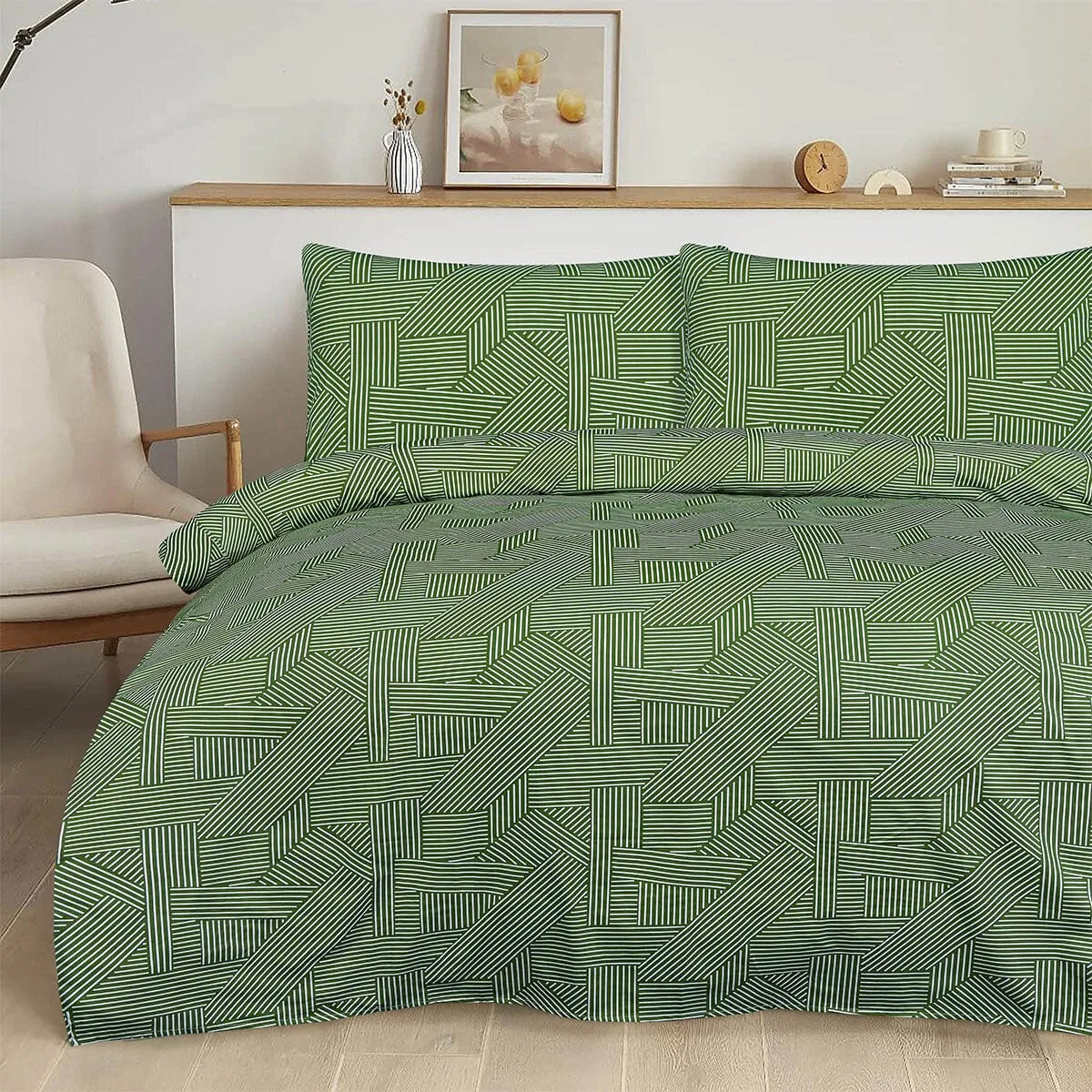 BED SHEET GEOMATRIC ZIGZAG- King