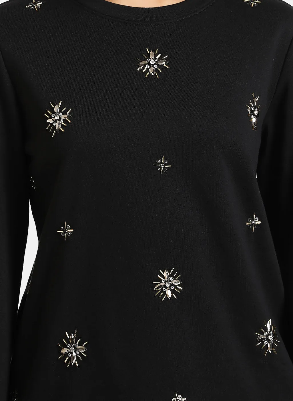 Bell Sleeves Embellished Pullover