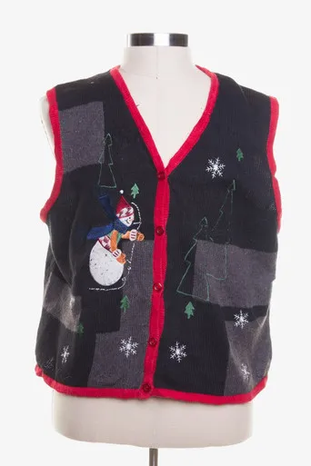 Black Ugly Christmas Vest 42442