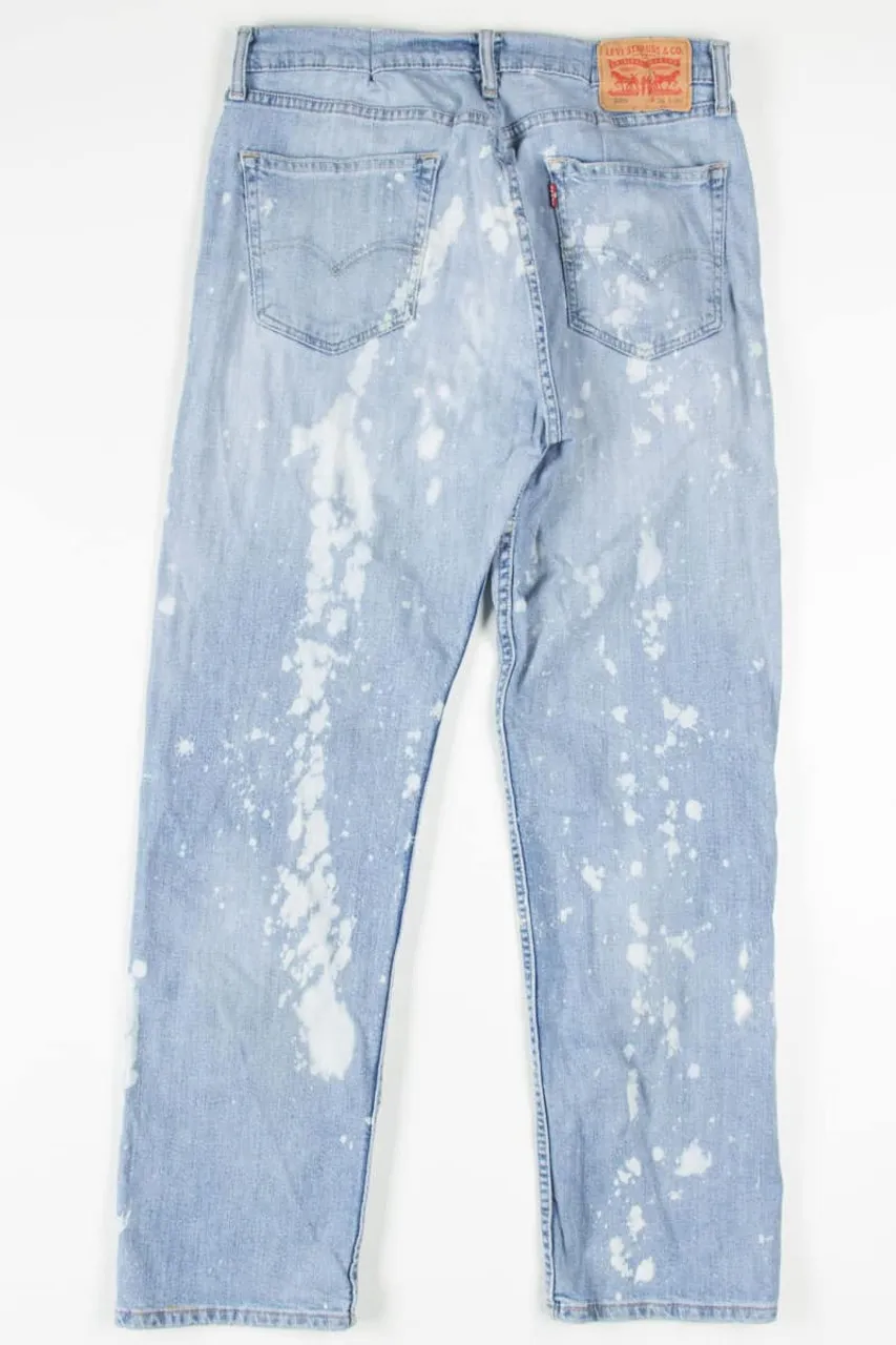 Bleached Levi's 505 Denim Jeans 567 (sz. 34W 30L)