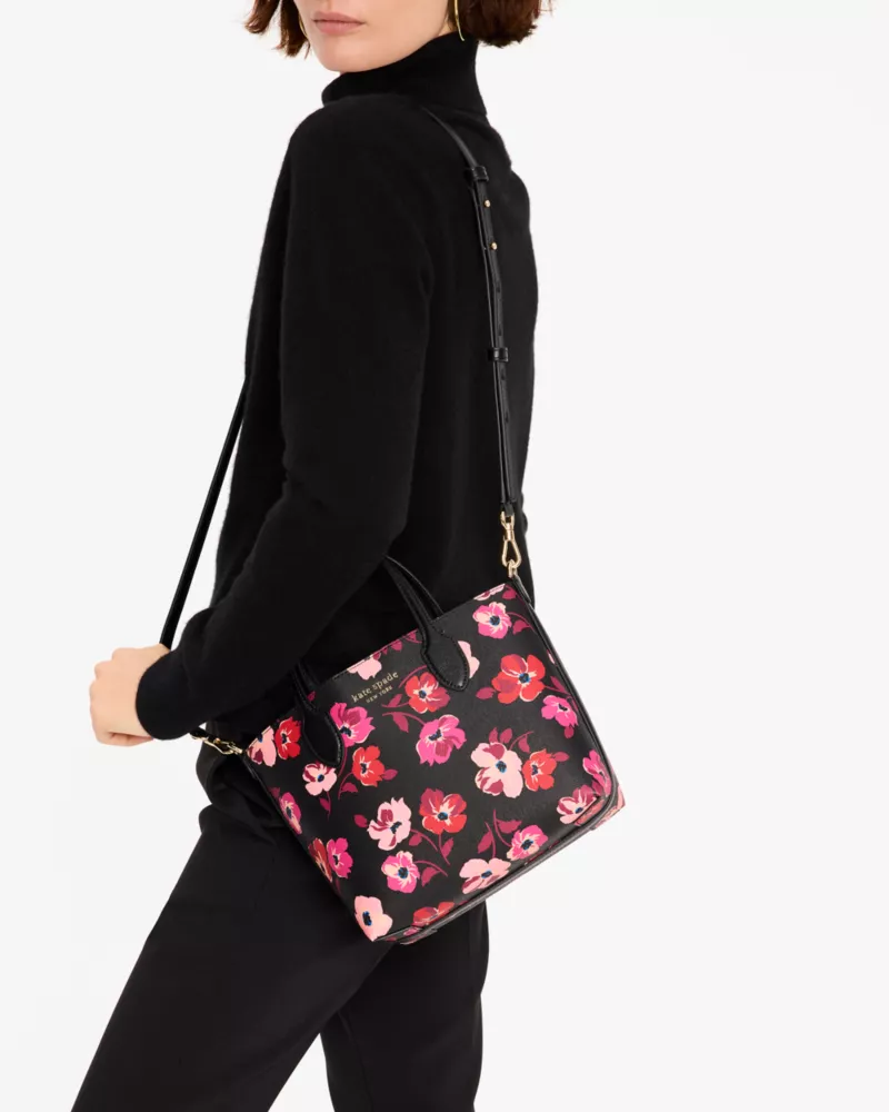 Bleecker Fall Poppies Medium Crossbody Tote | Kate Spade GB