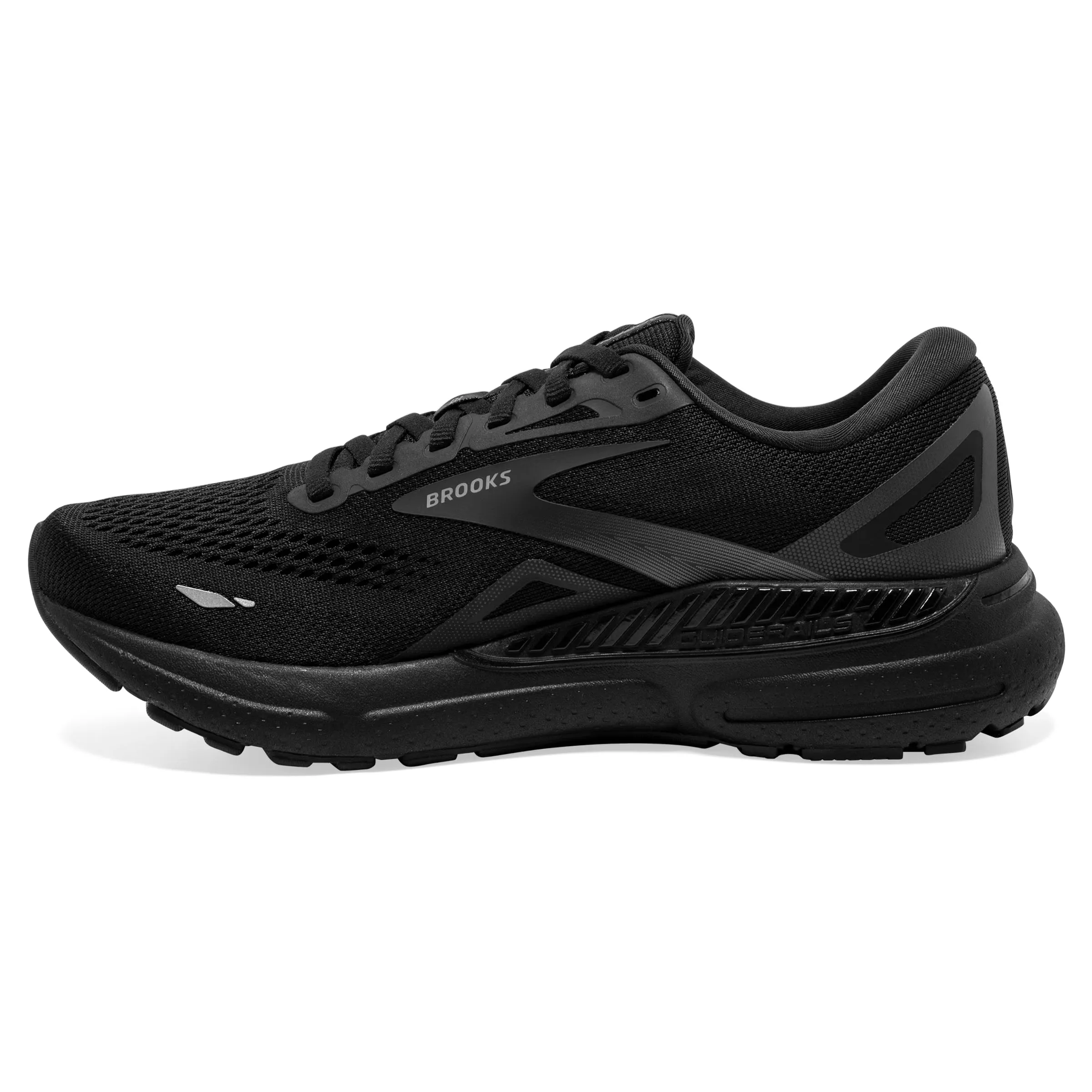 Brooks Men's Adrenaline GTS 23 Wide Fit Running Shoes Black / Black / Ebony