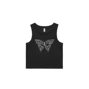 Butterfly Crop Tank (Black)