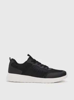 Buy Active Black Lace Up Trainers 10 | Trainers | Tu