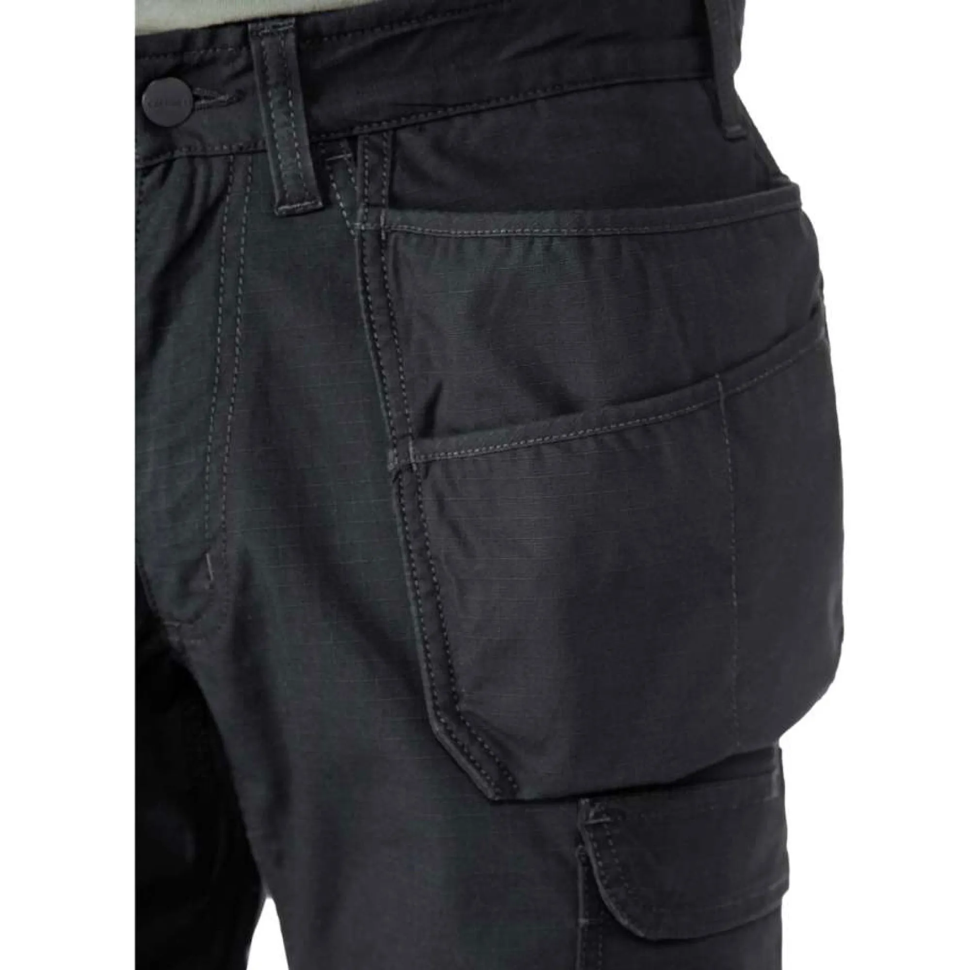 Carhartt 105070 Steel Rugged Flex Double Front, Holster Pocket Work Trousers Black 28w L30