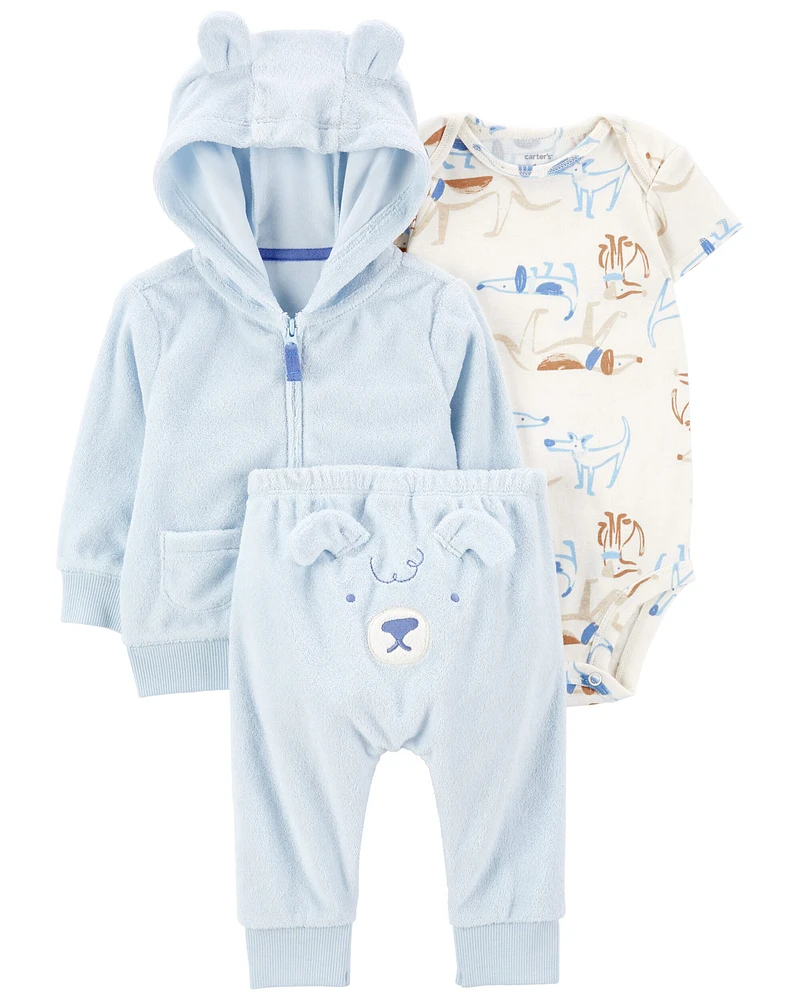 Carter's / OshKosh Baby 3-Piece Dog Little Jacket Set