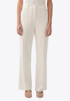 Caterina Tailored Straight-Leg Pants