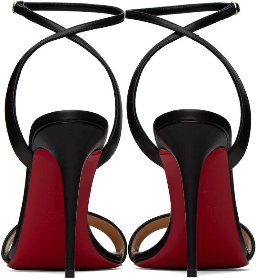 Christian Louboutin Black Loubigirl 100 Heeled Sandals