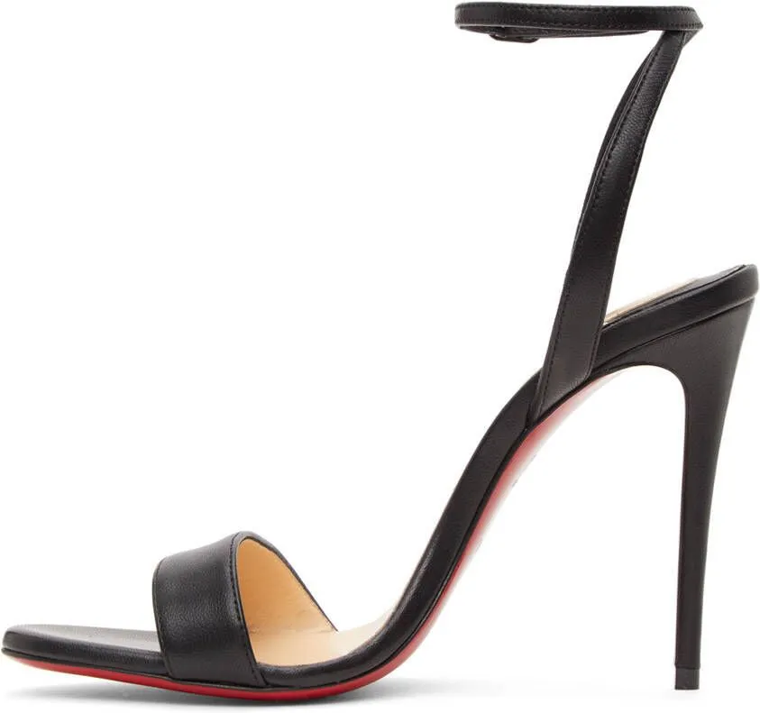 Christian Louboutin Black Loubigirl 100 Heeled Sandals