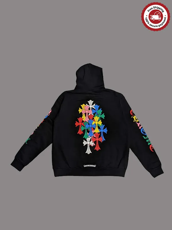 Chrome Hearts Multi Color Cross Cemetery Hoodie