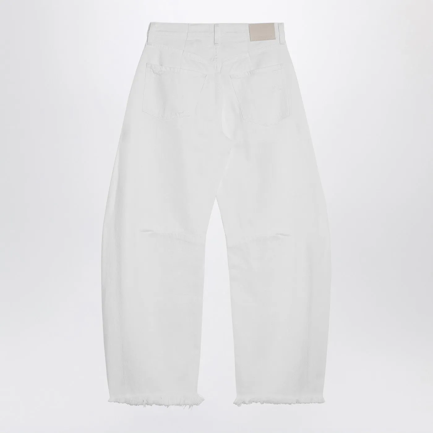 Citizens Of Humanity    Citizens Of Humanity White Cotton Horseshoe Wide Jeans