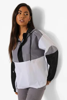 Colorblock Oversized Windbreaker