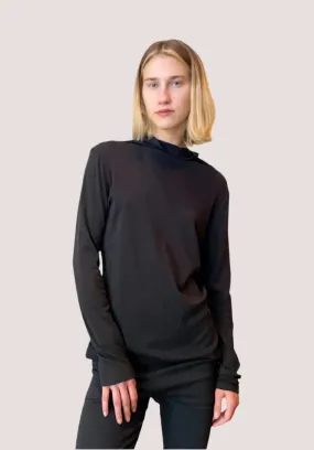 Cotton Turtleneck - Black