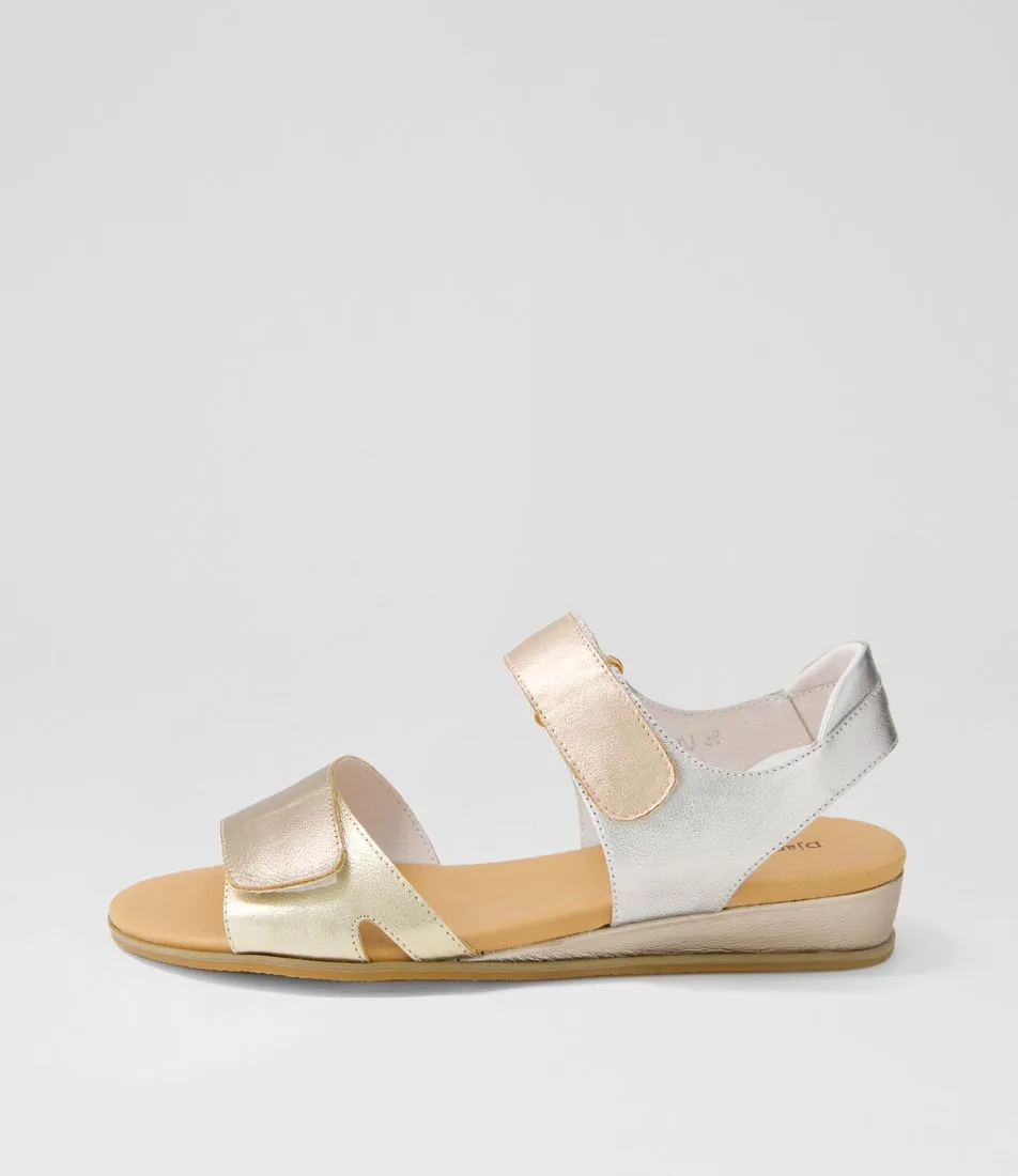 DJANGO & JULIETTE Halima Champagne Gold Multi Sandals