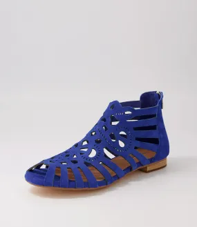 DJANGO & JULIETTE Palermo Cobalt Suede Sandals