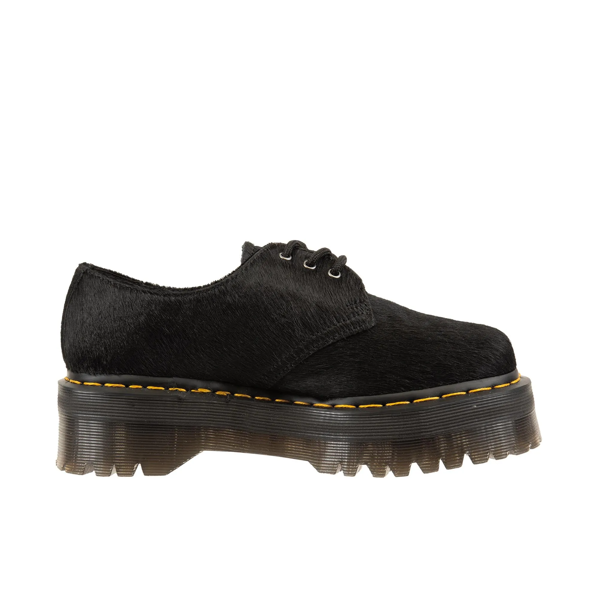 Dr Martens 1461 Quad Hair On Black