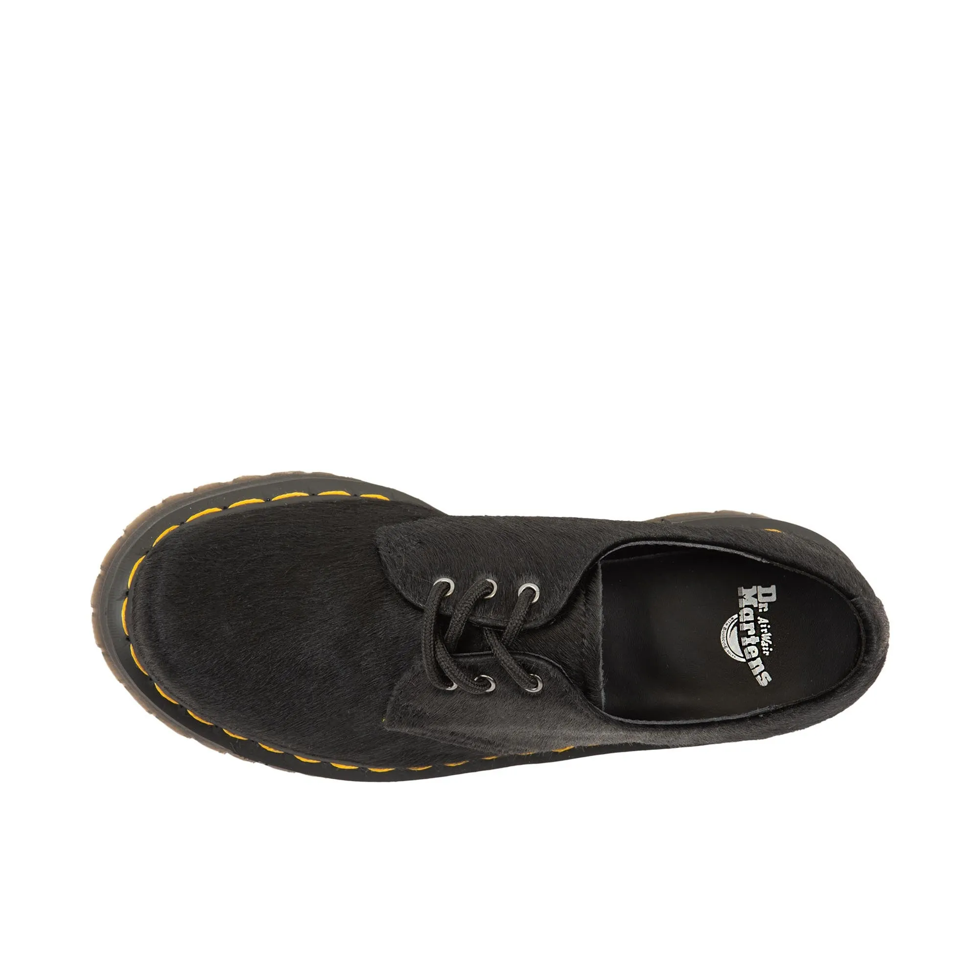 Dr Martens 1461 Quad Hair On Black