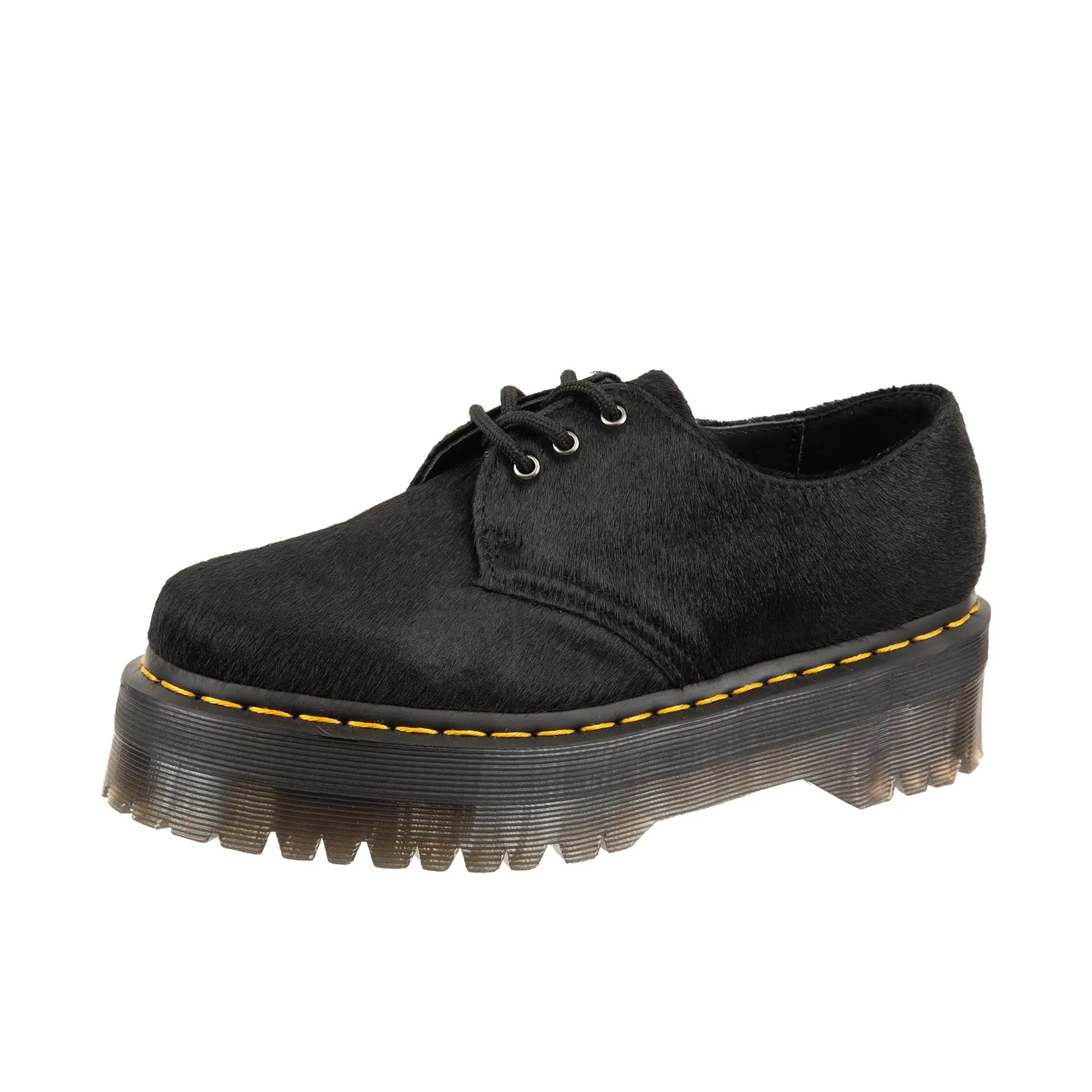 Dr Martens 1461 Quad Hair On Black