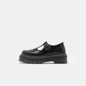 Dr. Martens Bethan Polished Smooth Leather Platform Mary Janes in Black