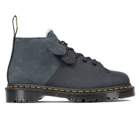 Dr. Martens Church (Black Nubuck Shoulder/Nubuck Pebble Emboss)