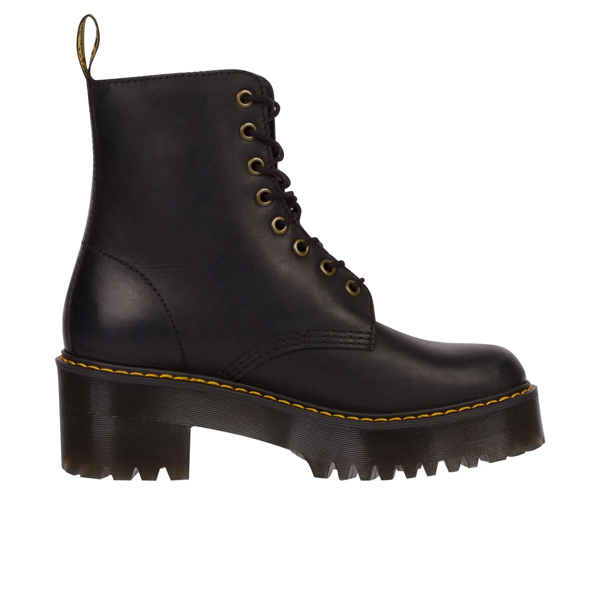 Dr Martens Womens Shiver Hi Brushed Wyoming Black