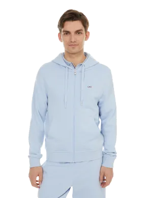 Eden park  Cotton zip-up hoodie  - Blue