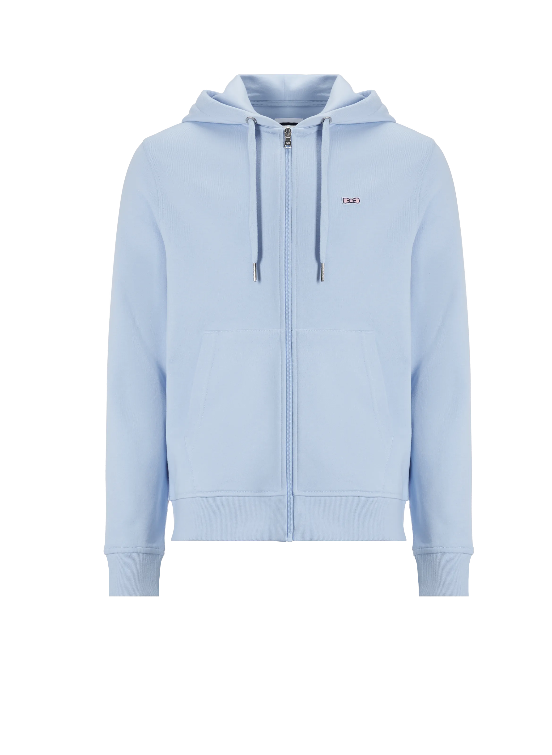 Eden park  Cotton zip-up hoodie  - Blue