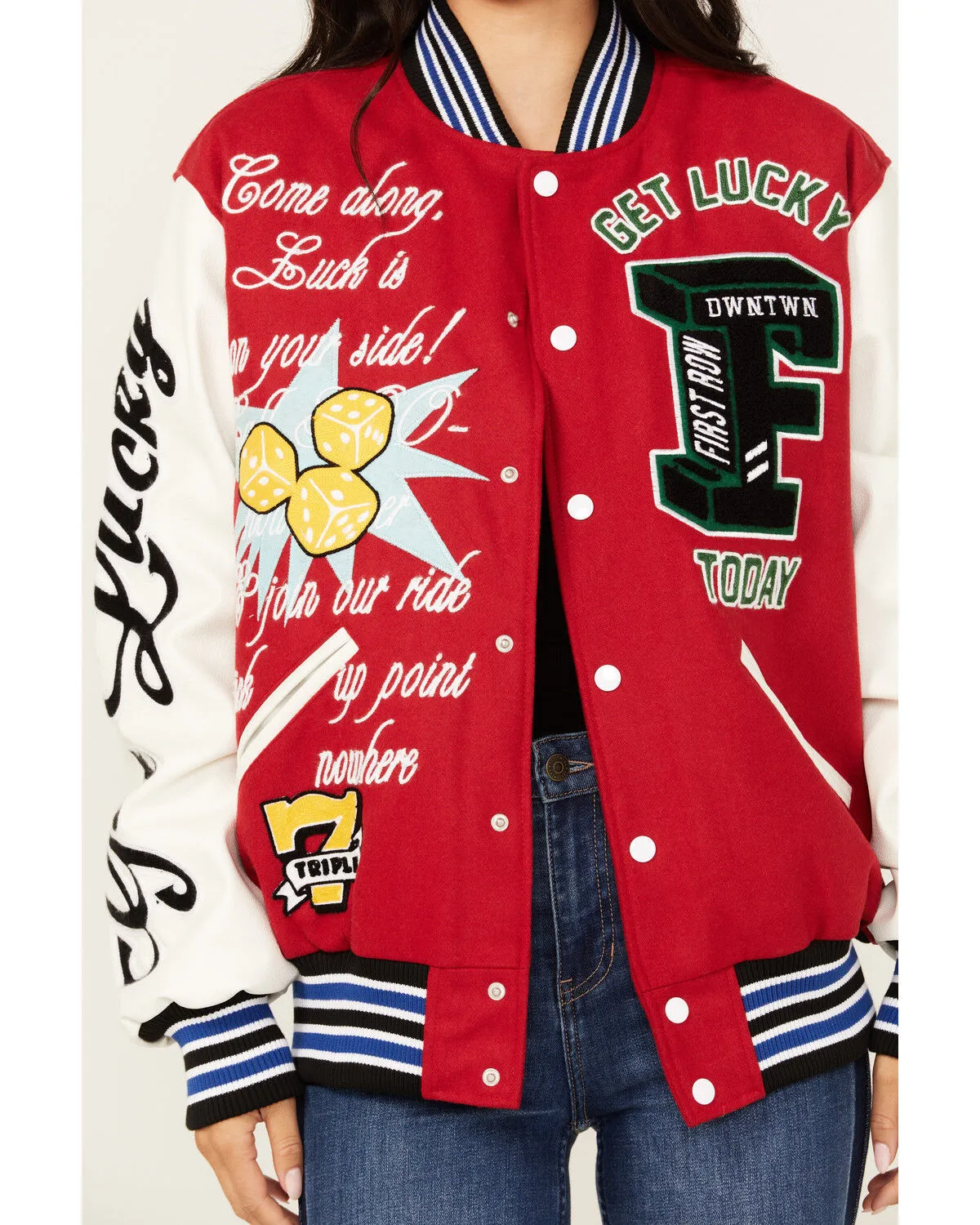 First Row Women's Road To Fortune Varsity Jacket