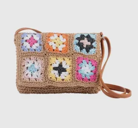 Flower Crochet Shoulder Bag