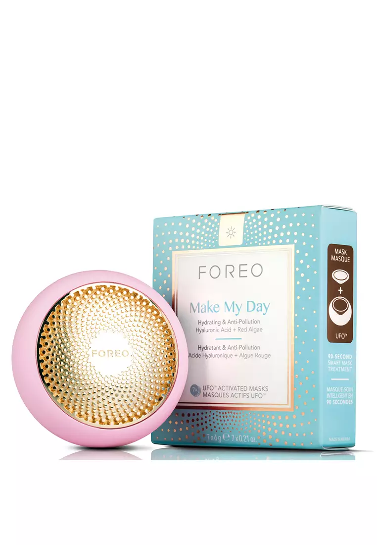 FOREO FOREO UFO 2 Full Facial Treatment Device with Advanced Heating Cooling LED Light Therapy Compatible With all UFO and Sheet