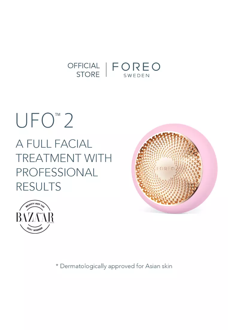 FOREO FOREO UFO 2 Full Facial Treatment Device with Advanced Heating Cooling LED Light Therapy Compatible With all UFO and Sheet