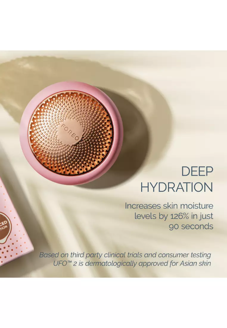 FOREO FOREO UFO 2 Full Facial Treatment Device with Advanced Heating Cooling LED Light Therapy Compatible With all UFO and Sheet