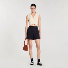 Gabardine shorts