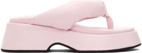 GANNI Pink Retro Thong Platform Sandals