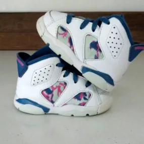 Girls' Nike Air Jordan VI 6 Green Abyss 2019 Retro TD To...