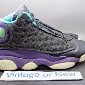 Girls' Nike Air Jordan XIII 13 Black Atomic Teal Ultravi...