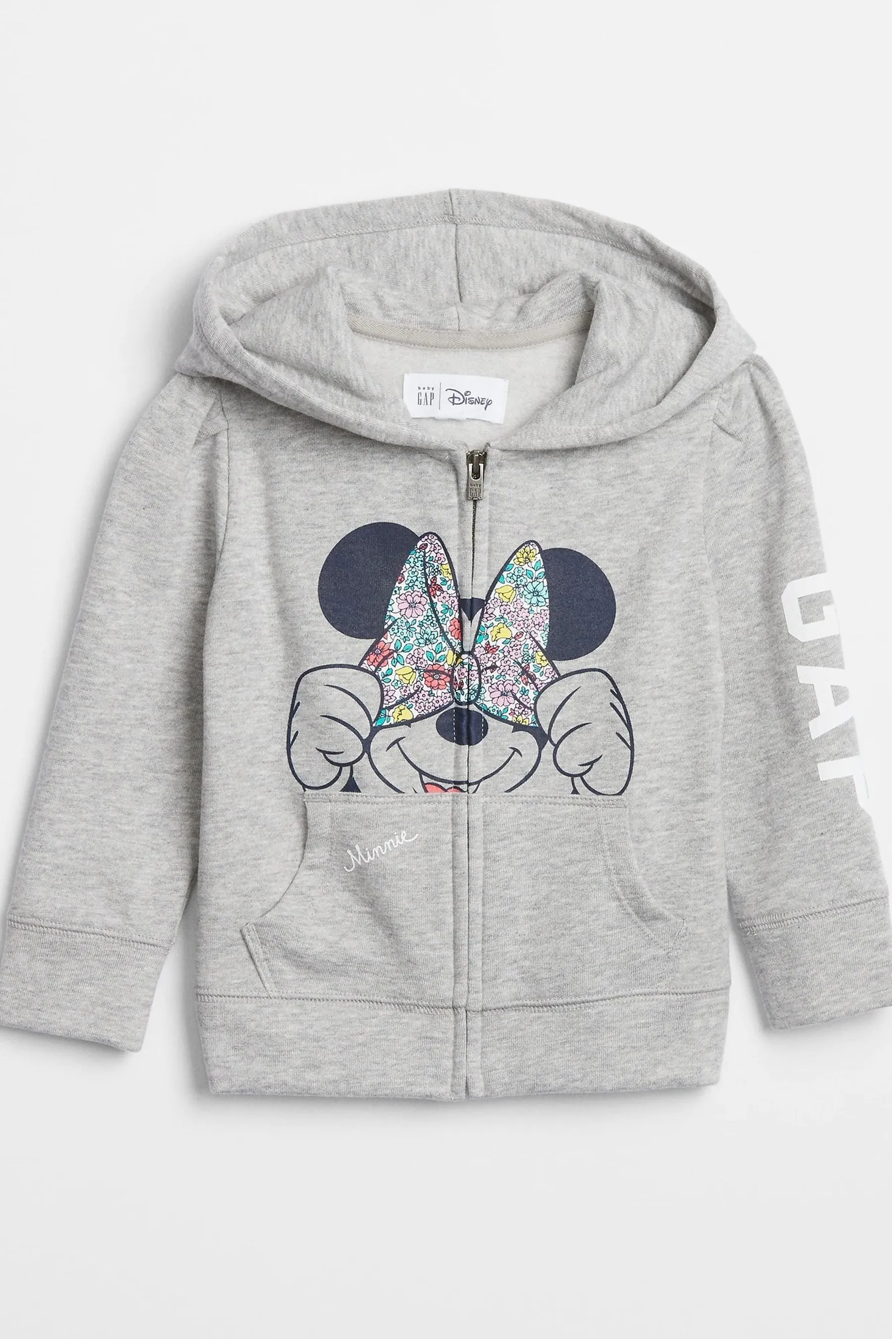 Grey Disney Minnie Mouse Logo Hoodie