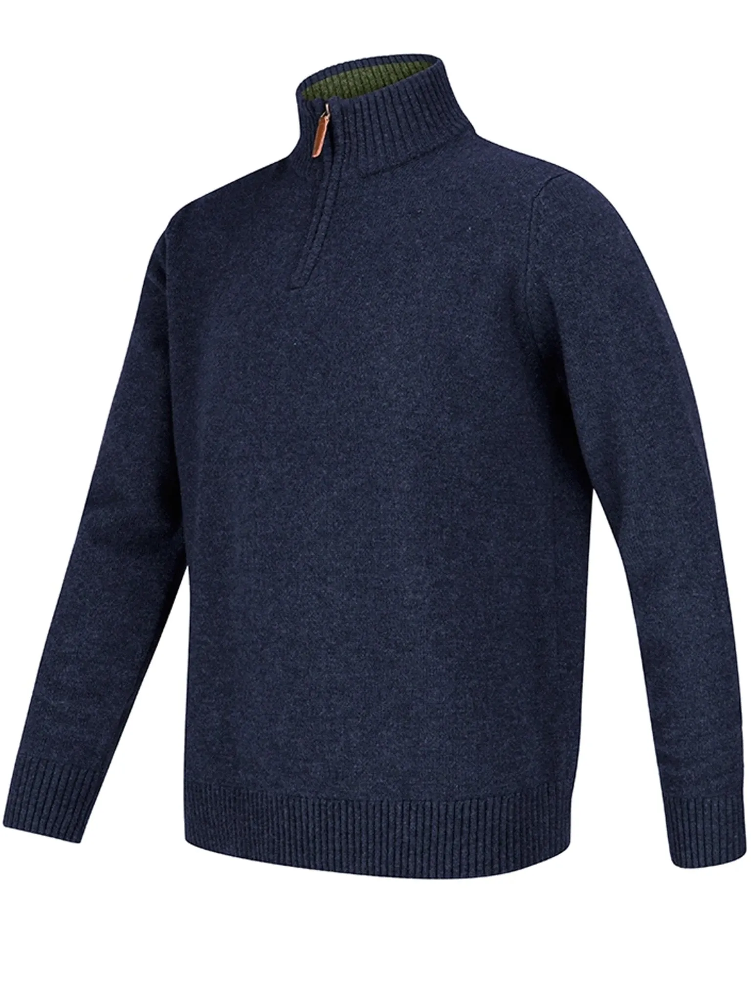 Hoggs of Fife - Mens 1/4 Zip Pullover / Jumper lambswool Lothian