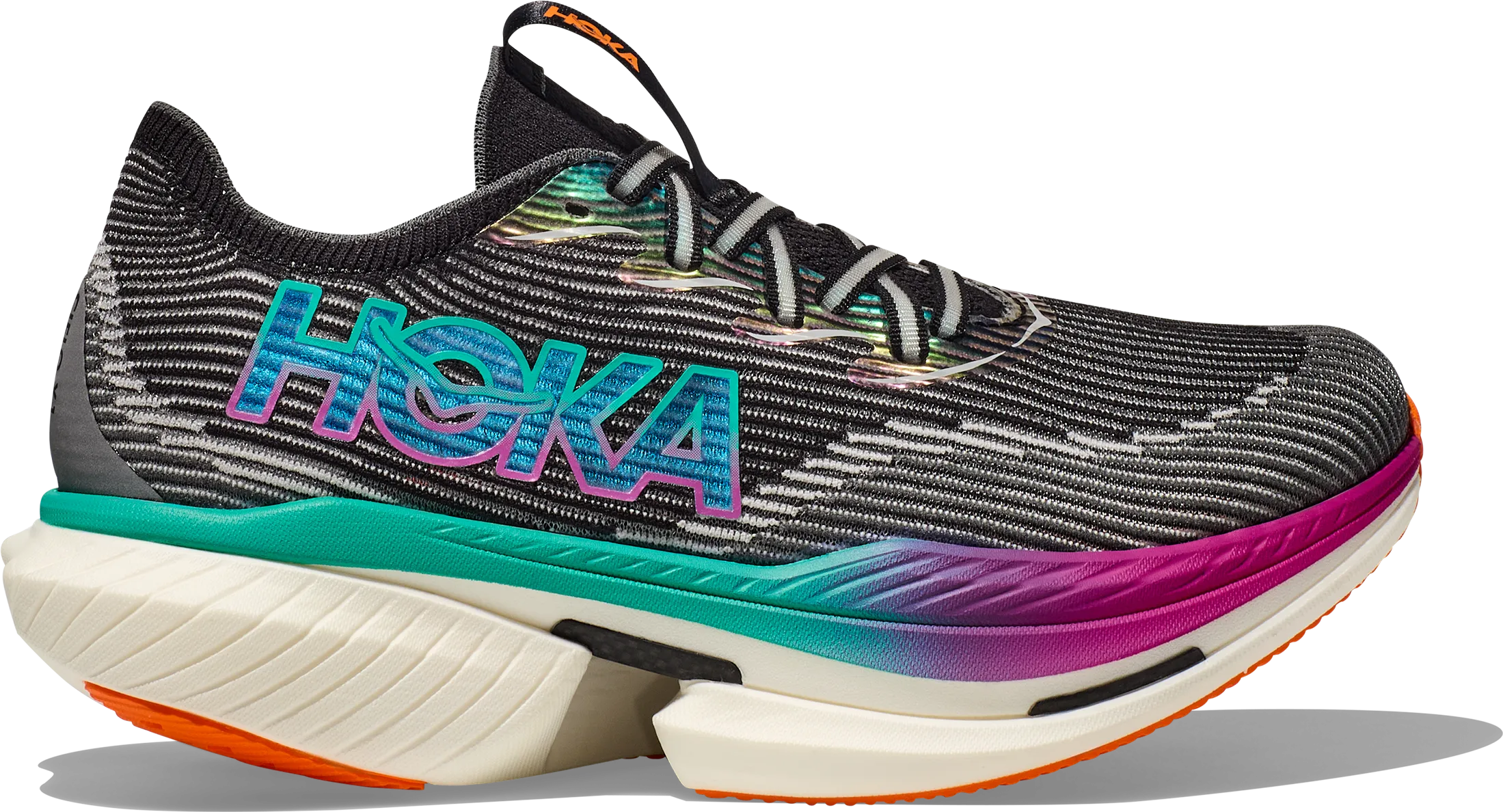 Hoka Unisex Cielo X1 Black/Electric Aqua | Buy Hoka Unisex Cielo X1 Black/Electric Aqua here | Outnorth