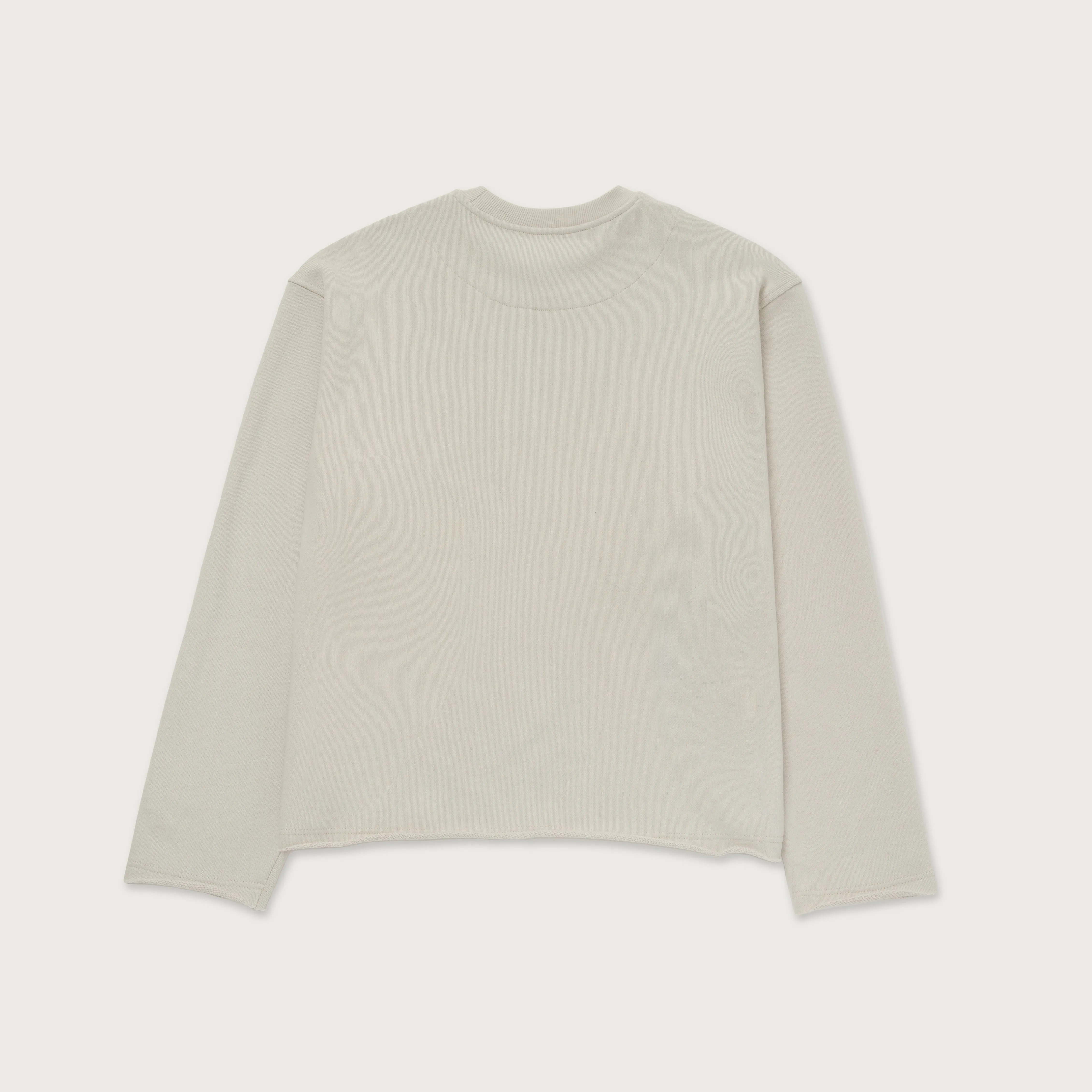 HTG Raw Edge Pullover - Bone