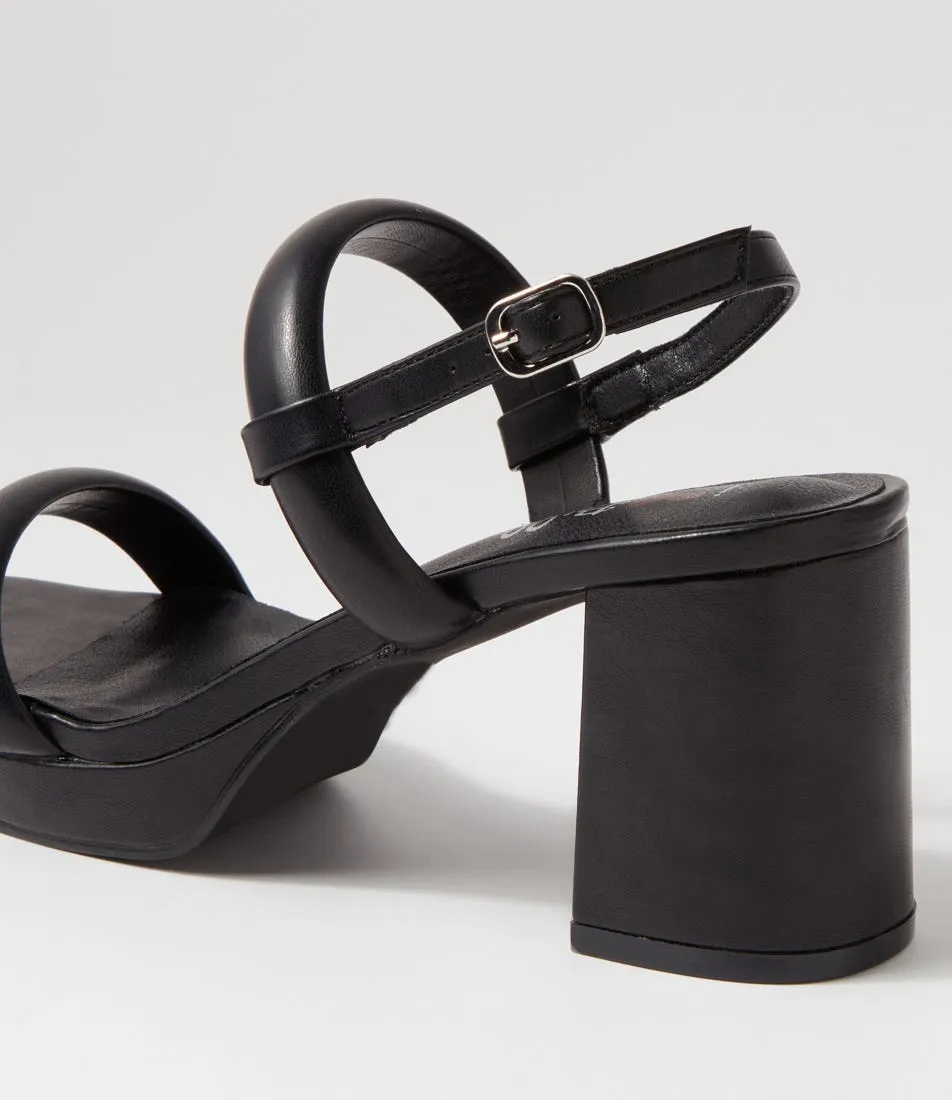 I LOVE BILLY Liorne Black Sandals