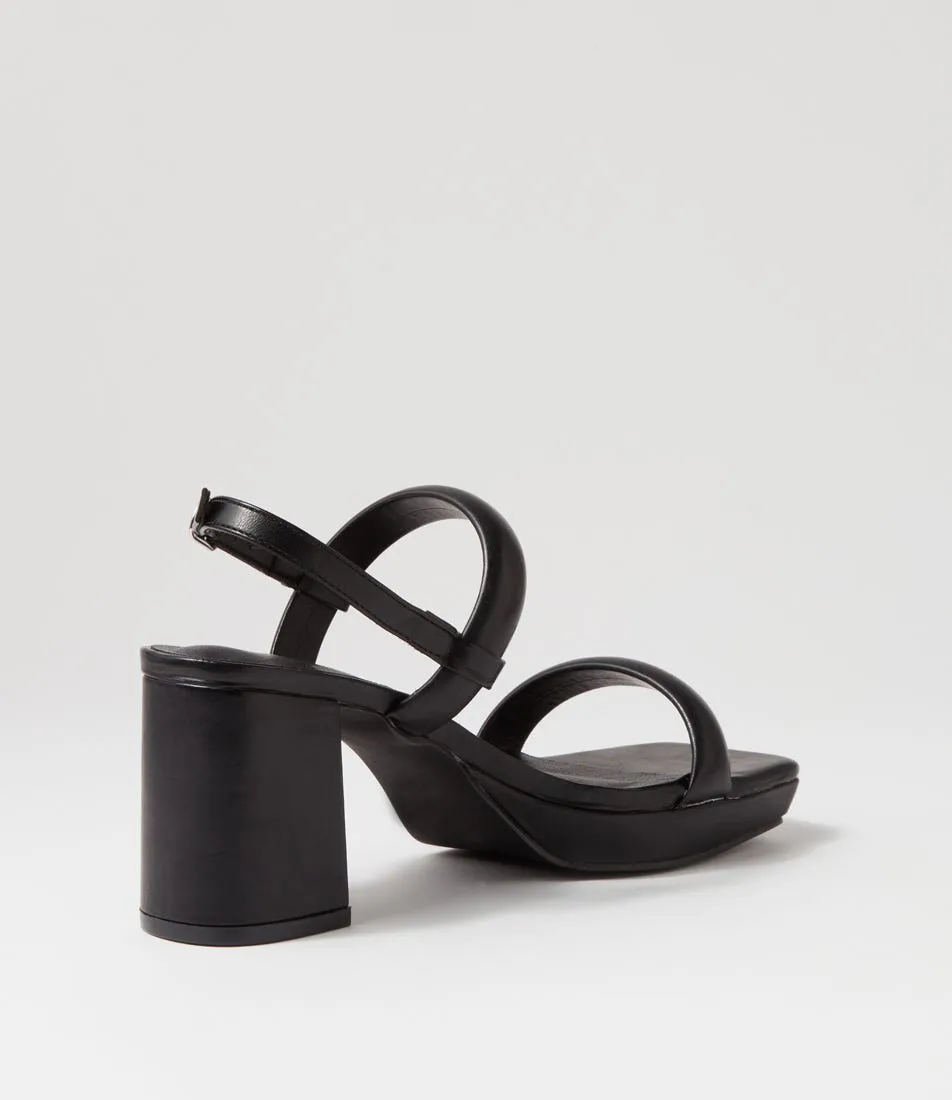 I LOVE BILLY Liorne Black Sandals